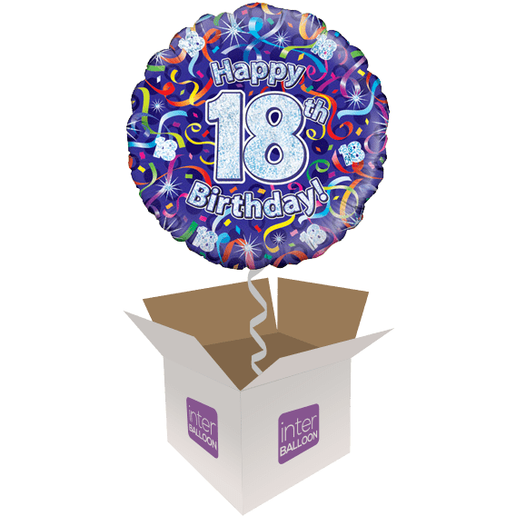 Happy 18th Birthday Purple Streamers - only £15.99