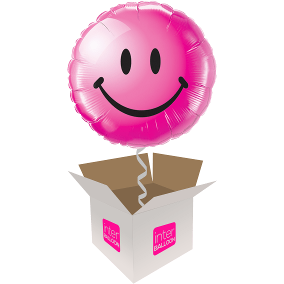 Shiny Pink Smiley Face - Sorry but this balloon is sold out