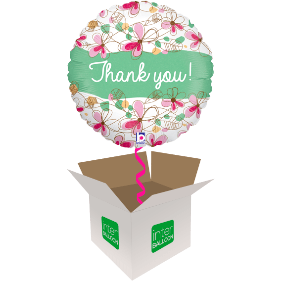 Floral Thank You - Sorry but this balloon is sold out