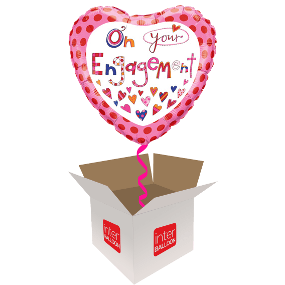On Your Engagement Pink Heart - Sorry but this balloon is sold out