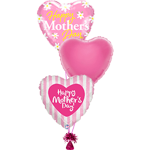Three Mother's Day Balloons (designs may vary) - only £22.99