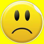 Unhappy smiley face
